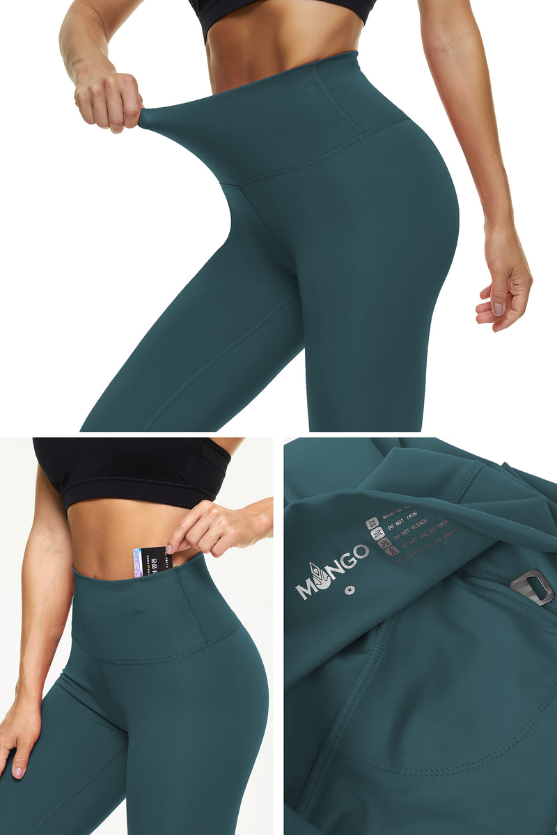 HIGH WAIST YOGA PANTS DUCK GREEN 2.0